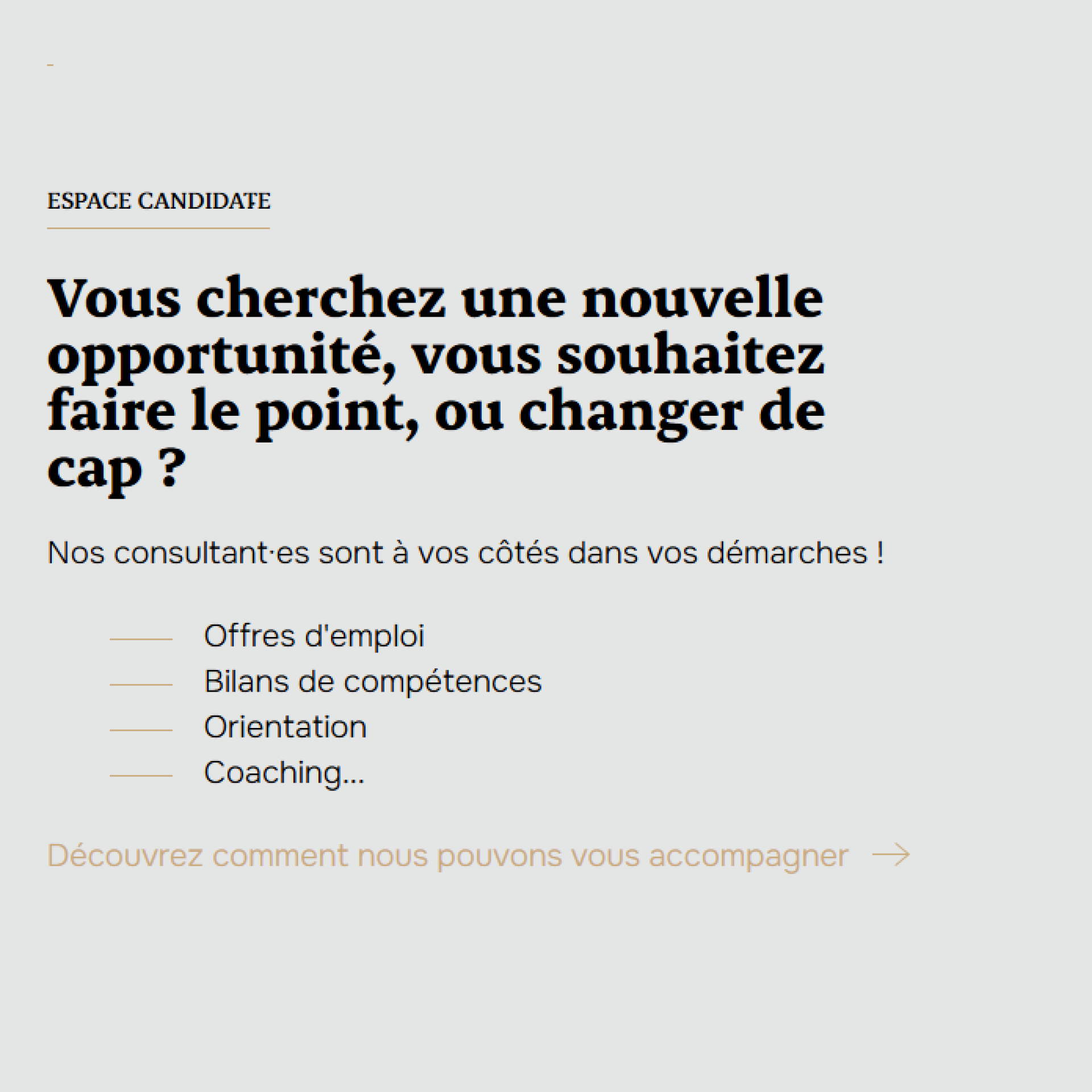 Accès candidat