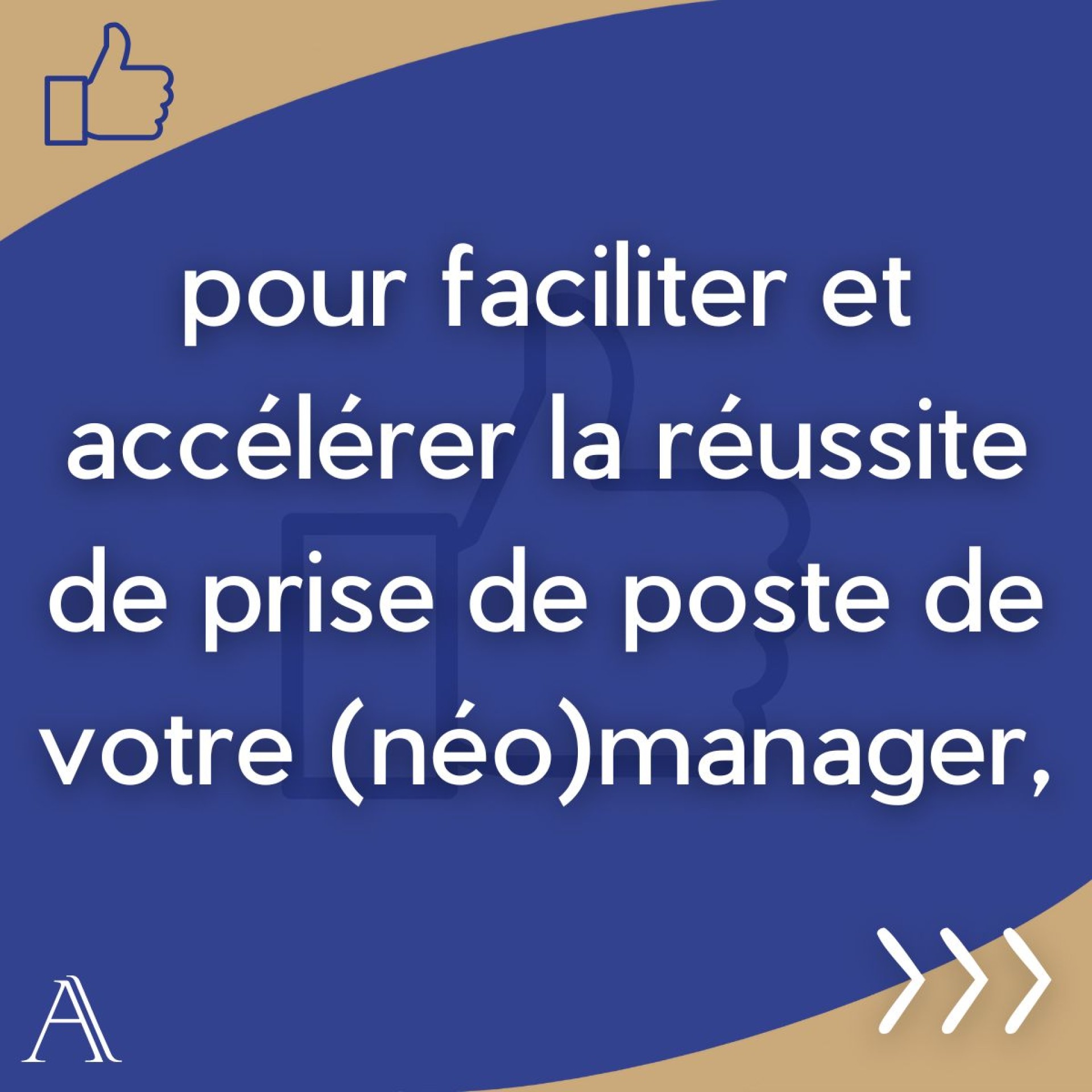 Coaching de prise de poste