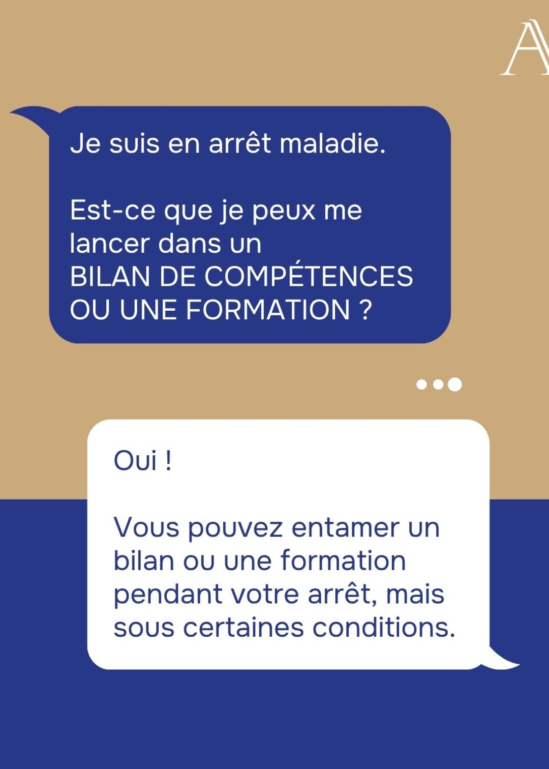 BCD/Formation & arrêt maladie